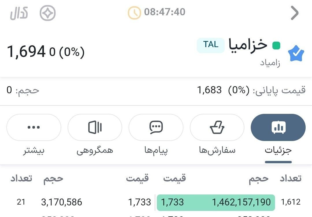 «خزامیا صف خرید میلیاردی» — تصویر پیوست