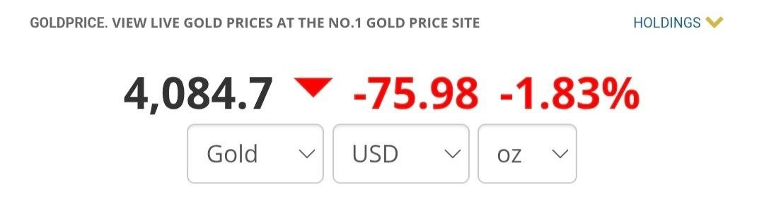 «انس طلا 75 دلار ریخت» — تصویر پیوست