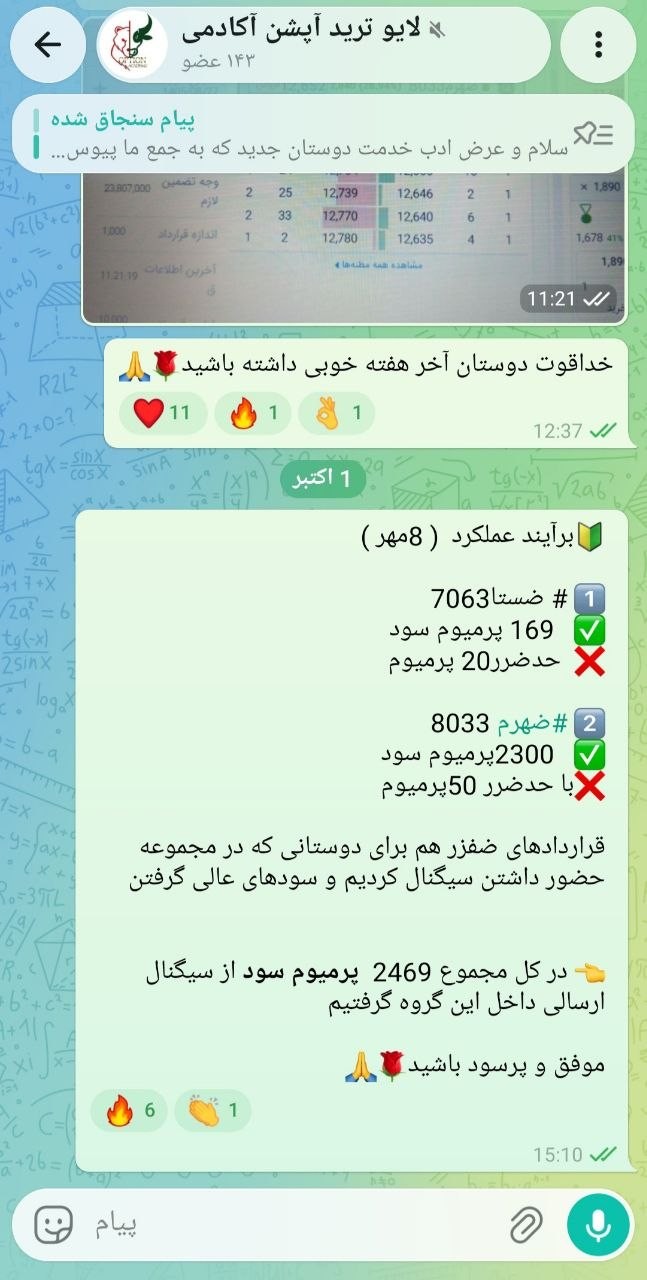 «ظرفیت گروهمون تکمیل شده و اعضای جدید نمیپذیریم» — تصویر پیوست