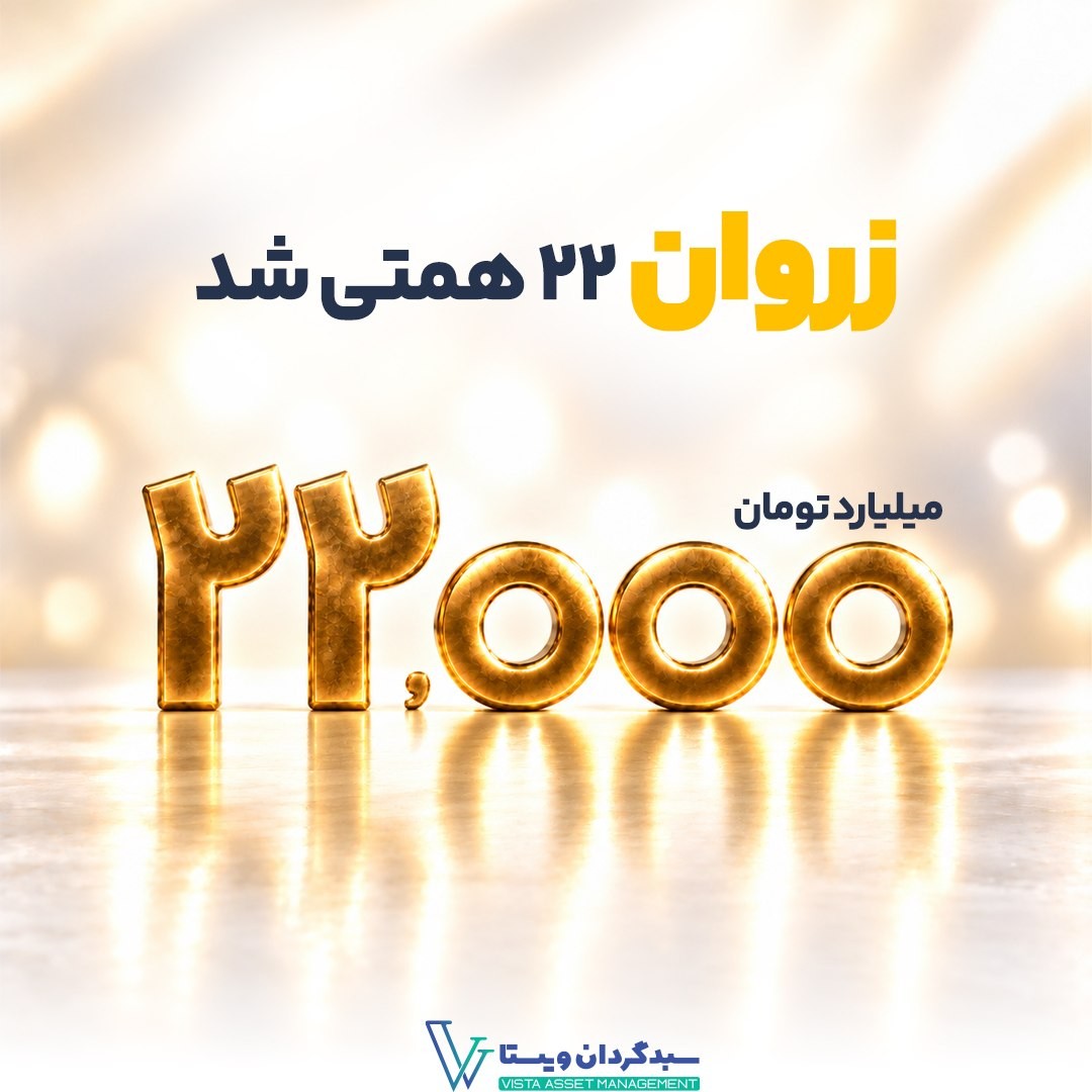 «عبور صندوق طلای زروان از ۲۲ همت» — تصویر پیوست